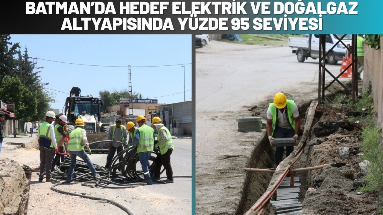 Batman’da Hedef 2026 Sonunda Elektrik ve Doğalgaz Altyapısın