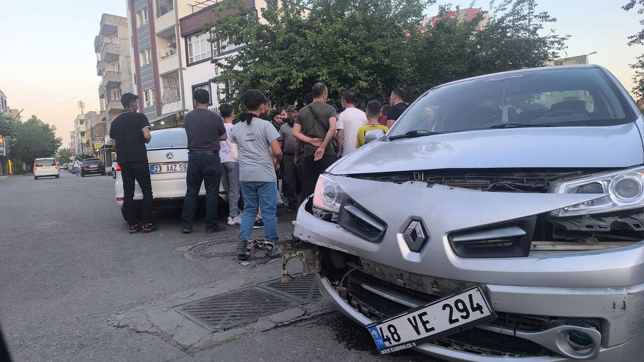 Batman'da maddi hasarlı trafik kazası
