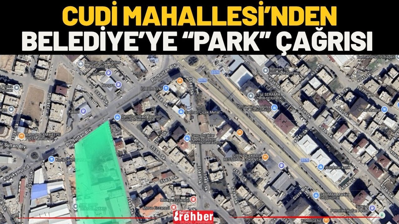 Cudi Mahallesi’nden Belediye’ye “Park” Çağrısı