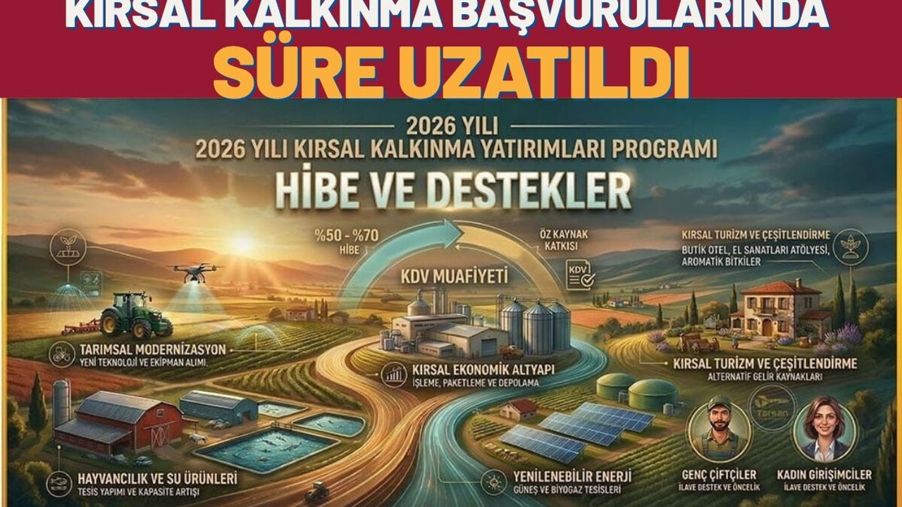 Kırsal Kalkınma Başvurularında Süre Uzatıldı