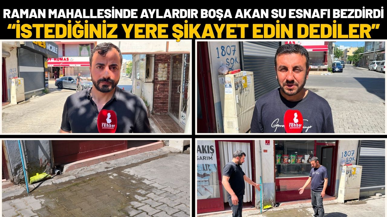 Raman Mahallesi’nde Aylardır Boşa Akan Su Esnafı Bezdirdi: "