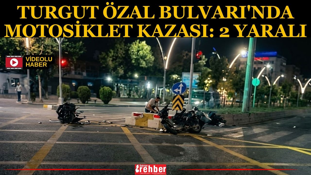 Turgut Özal Bulvarı'nda Motosiklet Kazası: 2 Yaralı
