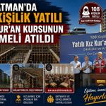 Batman’da 108 Kişilik Yatılı Kız Kur’an Kursunun Temeli Atıldı