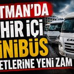 Batman’da Şehir İçi Minibüs Ücretlerine Yeni Zam