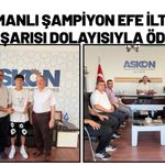 Batmanlı Şampiyon Efe İlter’e Başarısı Dolayısıyla Ödül