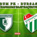 Bodrum FK - Bursaspor Hangi Kanalda? Saat Kaçta? Nerede?
