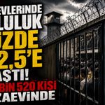 Cezaevlerinde Doluluk Yüzde 142,5’e Ulaştı! 433 Bin 520 Kişi Cezaevinde