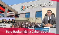 Baro Başkanlığına Çakan Seçildi