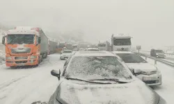 Erzincan’da yoğun kar yağışı nedeniyle Sakaltutan Geçidi'nde ulaşım durdu