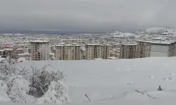 Malatya'dan kar manzaraları