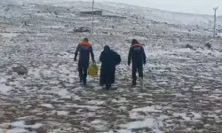 Konya'da mahsur kalan kadın kurtarıldı