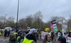 İngiltere'de Gazze'deki soykırım protesto edildi