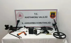 Kastamonu'da kaçak kazıya 4 gözaltı