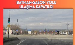 Batman-Sason Yolu Ulaşıma Kapatıldı