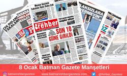 Batman Gazete Manşetleri 8 Ocak 2025