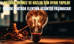 Batman merkez ve Kozluk için uyarı yapıldı! Birçok noktada elektrik kesintisi yaşanacak!