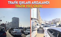 Batman’da Trafik Işıkları Arızalandı Trafik Felç Oldu