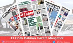 Batman Gazete Manşetleri 1 1 Ocak Cumartesi