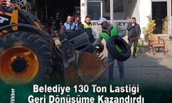 Belediye 130 Ton Lastiği Geri Dönüşüme Kazandırdı