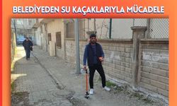 Belediyeden su kaçaklarıyla mücadele