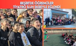 Beşiri’de Öğrenciler Tiyatro İluh Ekibiyle Eğlendi