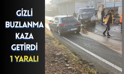 Gizli Buzlanma Kaza Getirdi: 1 Yaralı