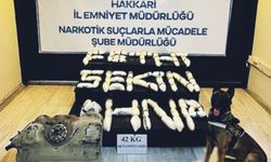 Hakkâri'de 42 kilogram sentetik uyuşturucu ele geçirildi