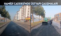 Hamidi Caddesi’nde Üstyapı Çalışmaları