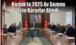 Kozluk'ta 2025 Av Sezonu İçin Kararlar Alındı