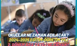 Okullar ne zaman açılacak? 2024-2025 eğitim-öğretim yılı 2. dönem ara tatili ne zaman?