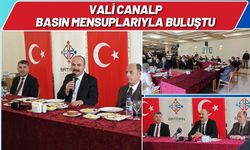 Vali Canalp Basın Mensuplarıyla Buluştu