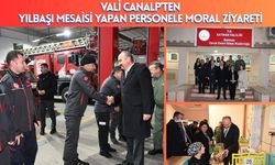 Vali Canalp’ten Yılbaşı Mesaisi Yapan Personele Moral Ziyareti