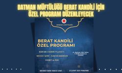 Batman Müftülüğü Berat Kandili İçin Özel Program Düzenleyecek