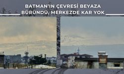 Batman’ın Çevresi Beyaza Büründü, Merkezde Kar Yok