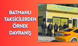 Batmanlı Taksicilerden Örnek Davranış