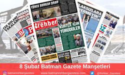 Batman Gazete Manşetleri 8 Şubat 2025