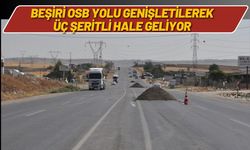 Beşiri OSB Yolu Genişletilerek Üç Şeritli Hale Geliyor