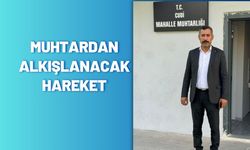 Muhtardan Alkışlanacak Hareket