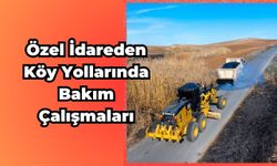 Özel İdareden Köy Yollarında Bakım Çalışmaları