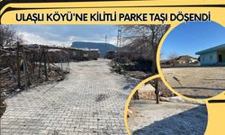 Ulaşlı Köyü'ne Kilitli Parke Taşı Döşendi