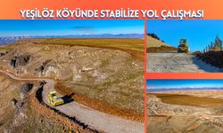 Yeşilöz Köyünde Stabilize Yol Çalışması