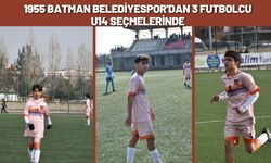 1955 Batman Belediyespor'dan 3 Futbolcu U14 Seçmelerinde