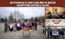 Batman'da Floor Curling ve Bocce Şampiyonları Belli Oldu