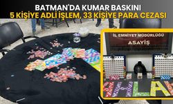 Batman'da Kumar Baskını: 5 Kişiye Adli İşlem, 33 Kişiye Para Cezası