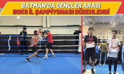 Batman’da Gençler Arası Boks İl Şampiyonası Düzenlendi