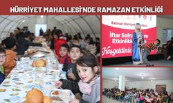 Hürriyet Mahallesi’nde Ramazan Etkinliği