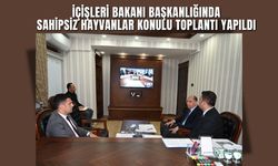 İçişleri Bakanı Başkanlığında Sahipsiz Hayvanlar Konulu Toplantı Yapıldı