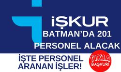 İŞKUR Batman’da 201 personel alınacak! Başvuru şartları ve meslekler açıklandı! TIKLA BAŞVUR!