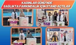 Kadınlar Günü’nde Sağlıkta Farkındalık İçin Stand Açtılar