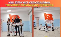 Milli Eğitim Vakfı Ortaokulu’ndan Taekwondo Turnuvasında Üç Birincilik